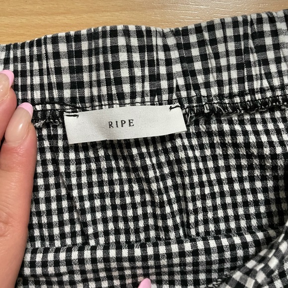 Ripe - Checkered Off the Shoulder Top - Picture 3 of 4